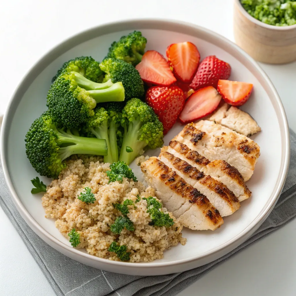 Healthy diabetic meal